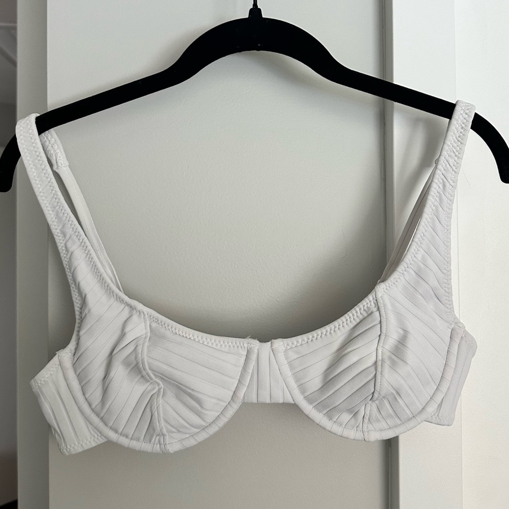 🖤❣️Kendall & Kylie Swim Bikini Top Ivory Medium